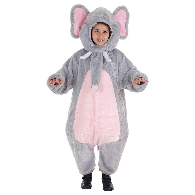 Disfraz de Elefante Gris con Trompa para Niño o Niña de elefante niño Disfraz de Elefante Gris con Trompa para Niño o Niña