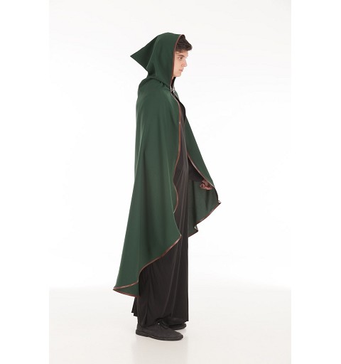 Capa Medieval Verde Ribete...