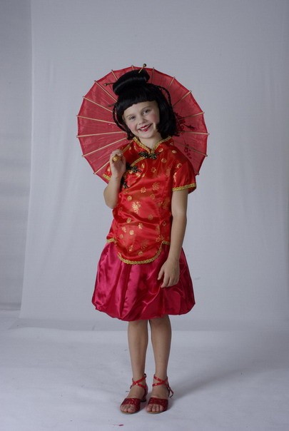 Disfraz de China de Rojo para de 10 -