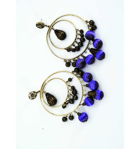 Pendientes Lila 12 cm