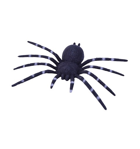 Araña negra plástico 24 cm...