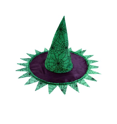 Sombrero bruja negro/verde...