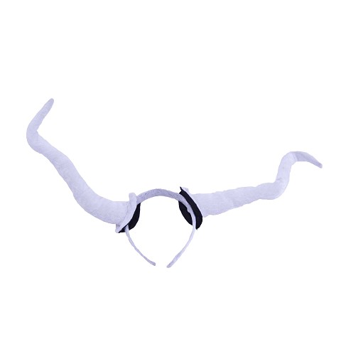 Diadema cuernos blancos H0150