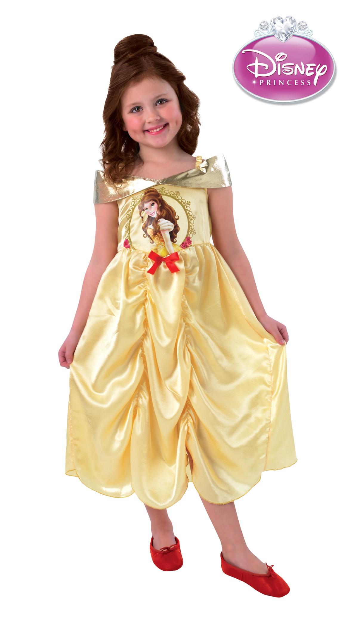 Disfraz de Princesa Bella en Color Dorado para Niña - MiDisfraz