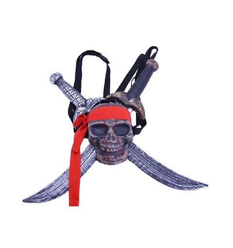 Escudo calavera c/dos armas...