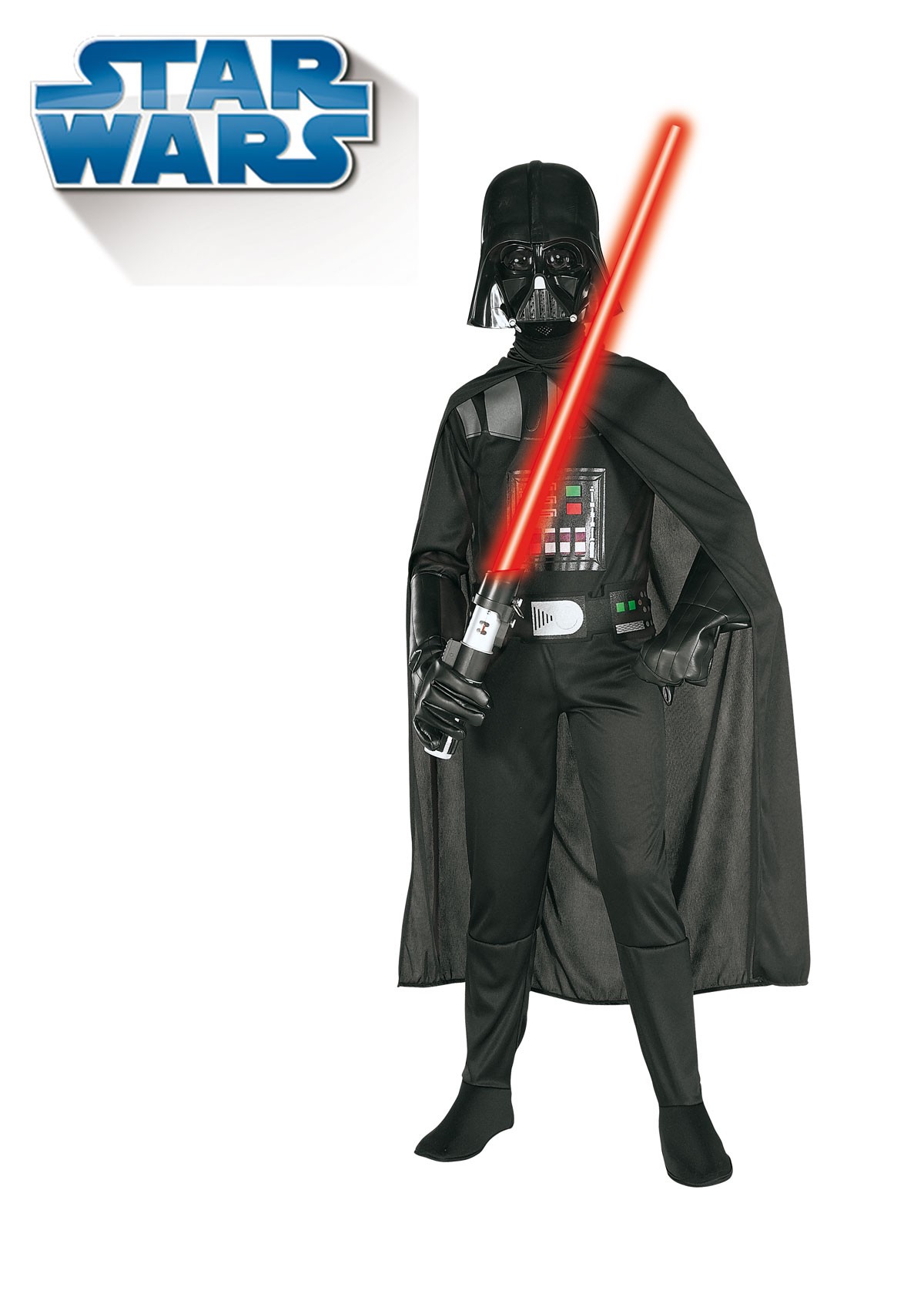 Inútil Desafío Estudiante Disfraz de Darth Vader con Capa y Máscara para Niño - MiDisfraz