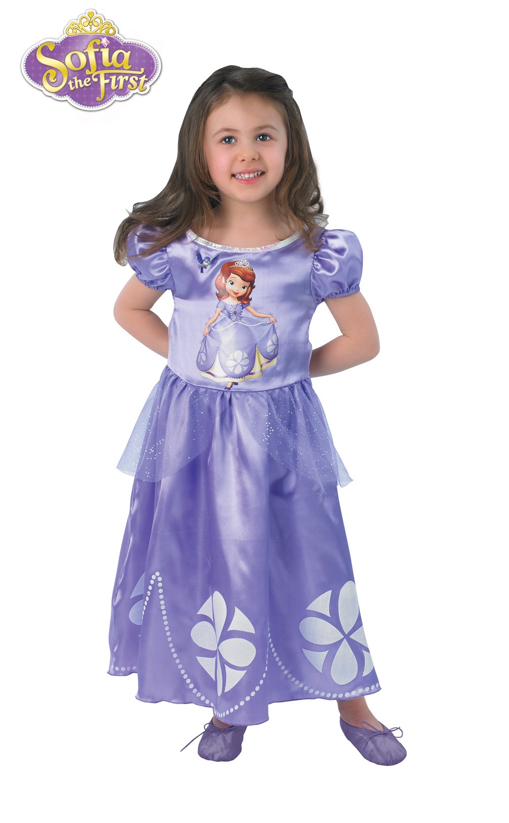 Disfraz de Princesa Sofía en Color Morado para Niña MiDisfraz