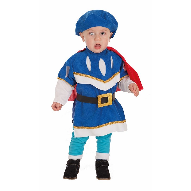 Redada cuchara Noticias Disfraz Príncipe Bebé: pantalón, camisa, capa, cinturón y sombrero