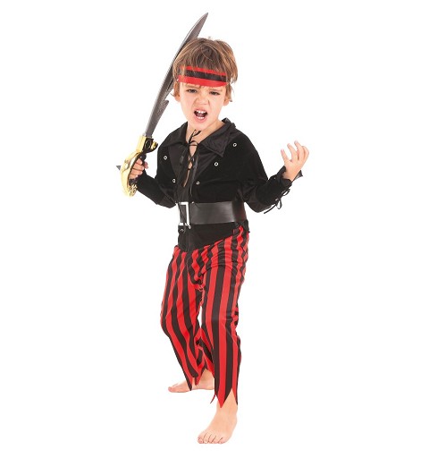 Disfraz Pirata Rojo infantil
