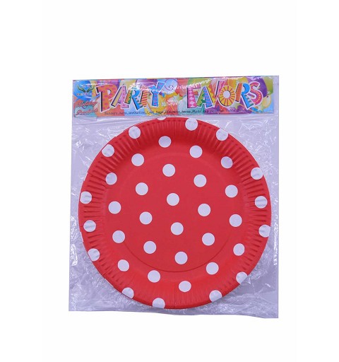 Platos Lunares Rojo Set- 6...