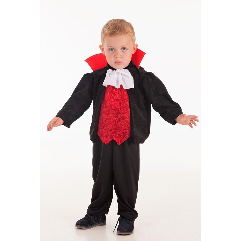 Disfraz Negro de Conde Vampiro para Bebé de 2 años - MiDisfraz