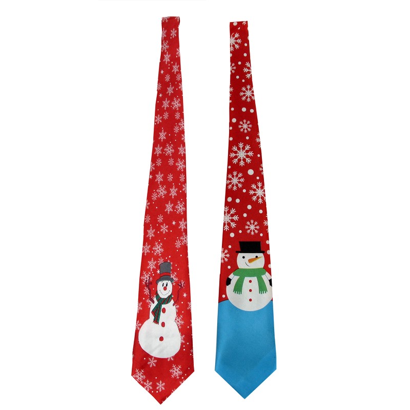 HISDERN Lot 5 PCS Juego divertido de corbata navideña para hombres Corbata y bolsillo Cuadrado Festivo Feliz Papá Noel Árbol de Navidad Elk Muñeco de nieve-Caja 