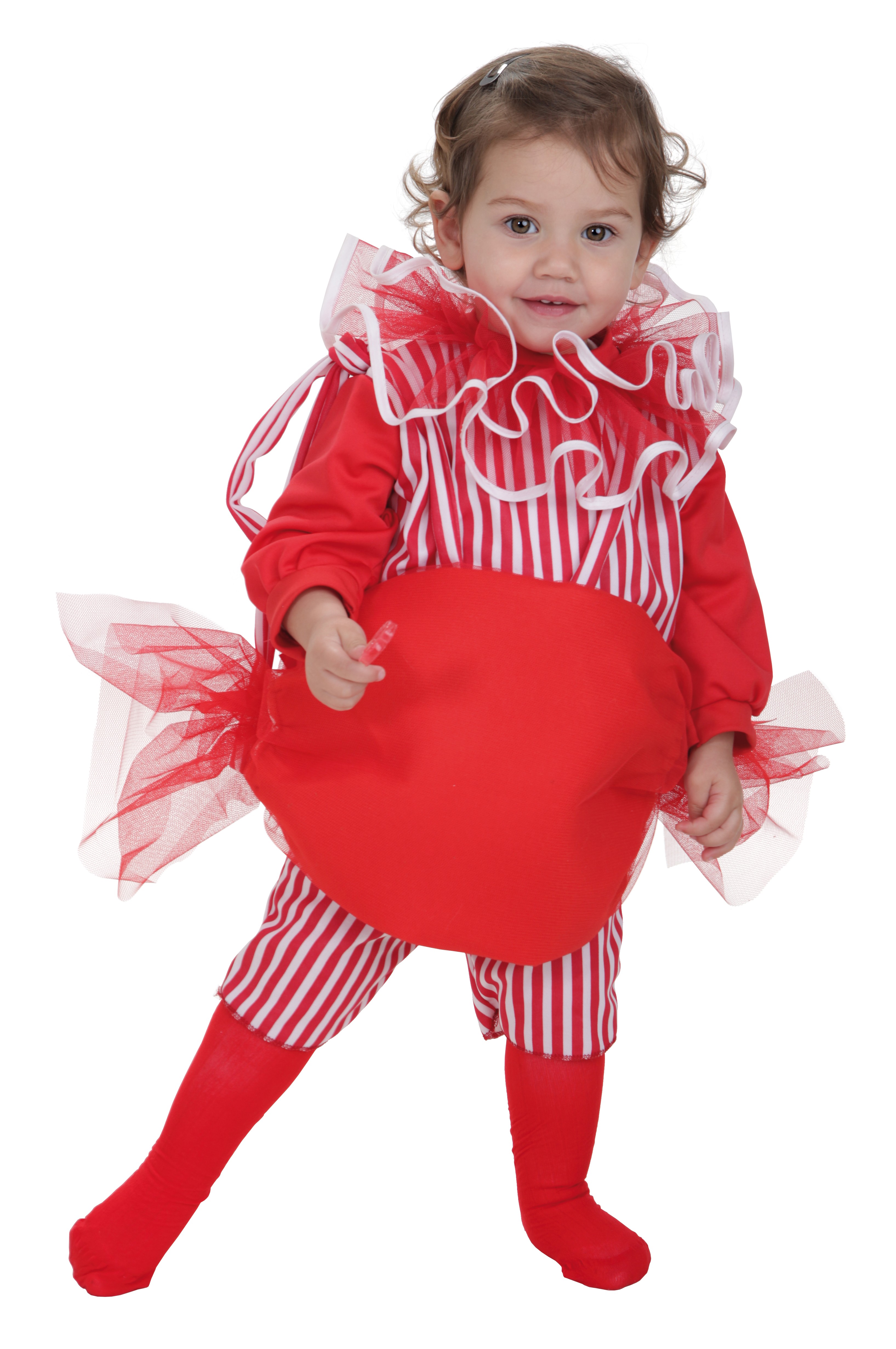 papi Monarquía Hermana Disfraz Rojo de Caramelo Dulce para Bebé de 12 meses - MiDisfraz