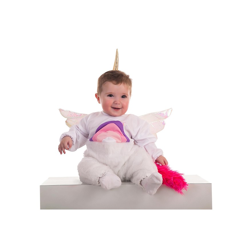 Darse prisa Ahorro étnico Disfraz de Unicornio con Cuerno y Alas para Bebé - MiDisfraz
