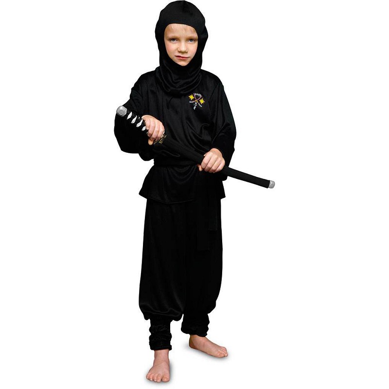 entonces amanecer Tesauro Disfraz de Ninja con Capucha y Cinturón para Niño - MiDisfraz