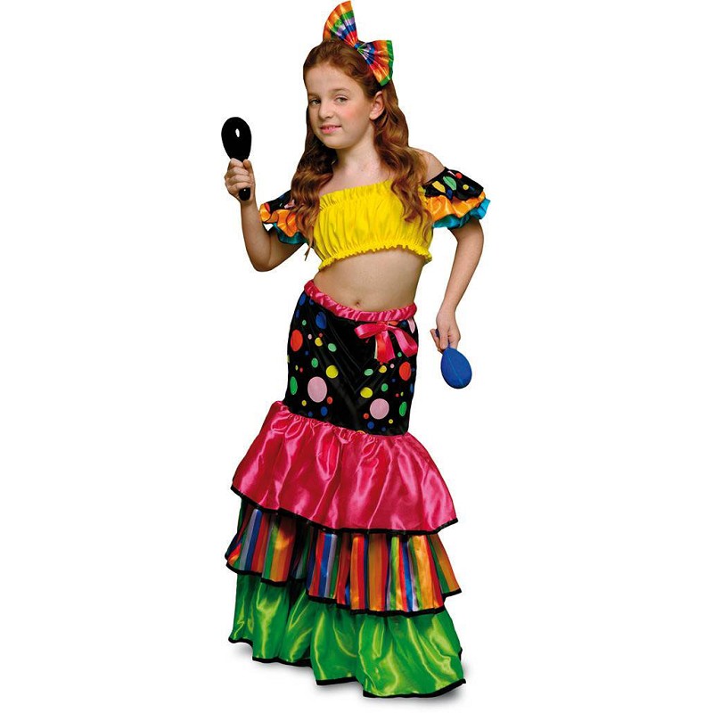 Disfraz Amarillo de de Salsa con para Niña - MiDisfraz