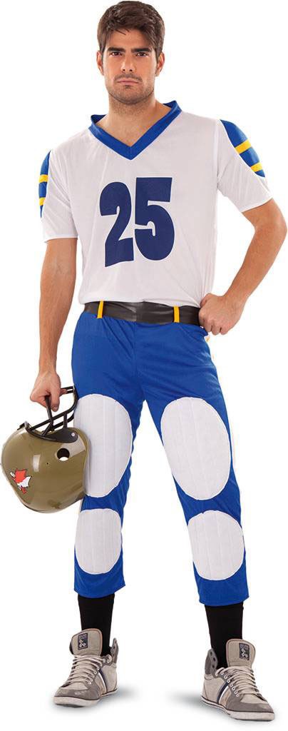 Disfraz de Jugador de Rugby Azul