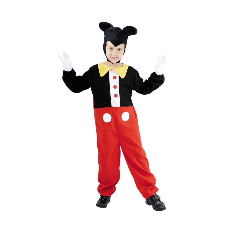 apelación Son Parcial Disfraz de "Mickey Mouse" con Orejeras para Niño - MiDisfraz