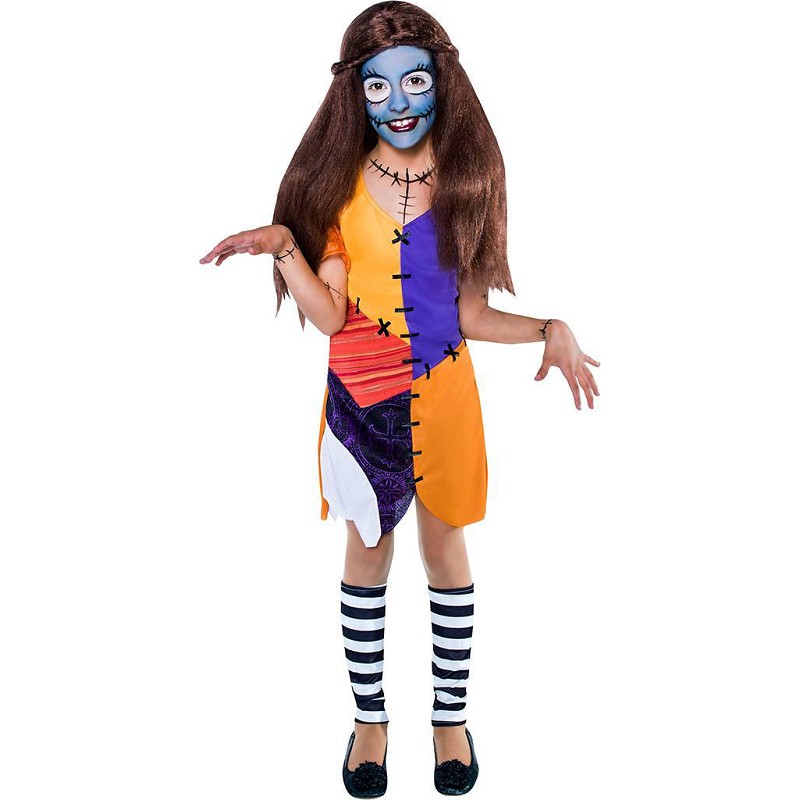 Disfraz de Sally a Piezas con Calentadores para Niña MiDisfraz