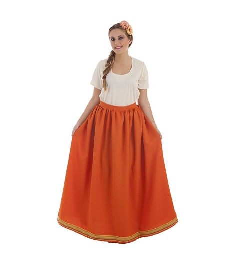 Falda Medievo Naranja para...