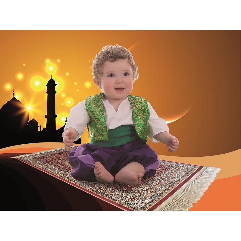 Pertenece Retrato mientras Disfraz de Príncipe Aladín para Bebé de hasta 1 año - MiDisfraz