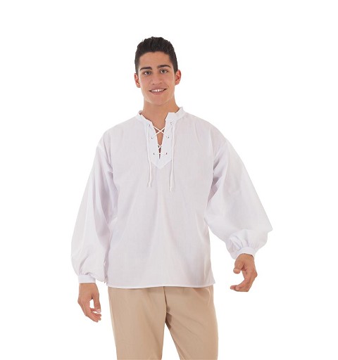 Camisa Medieval Blanca para...