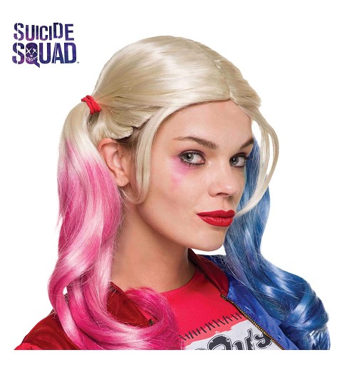 Cuadrante Casa Pensativo Disfraz Rojo y Azul de "Harley Quinn" para Mujer - MiDisfraz