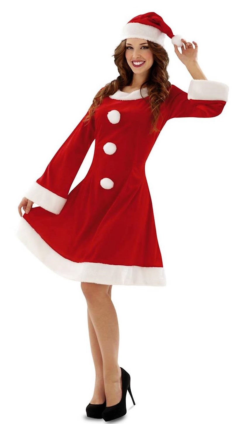 Disfraz de mama noel para niña outlet