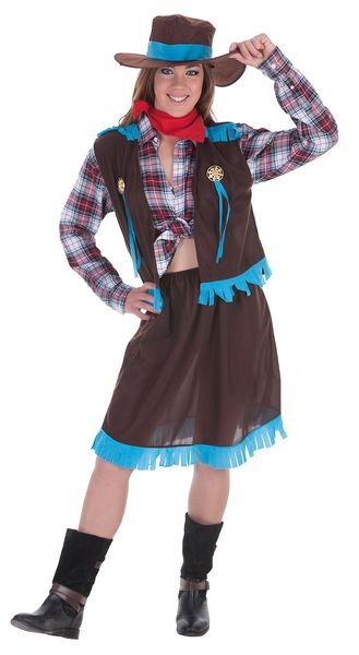 botas disfraz vaquero