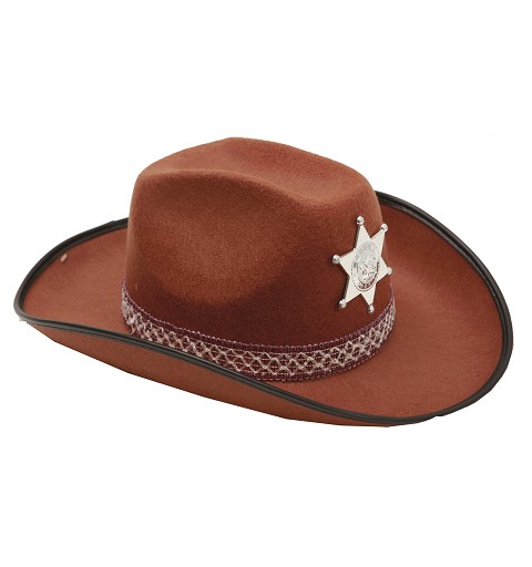 Sombrero De Sheriff  Marrón...