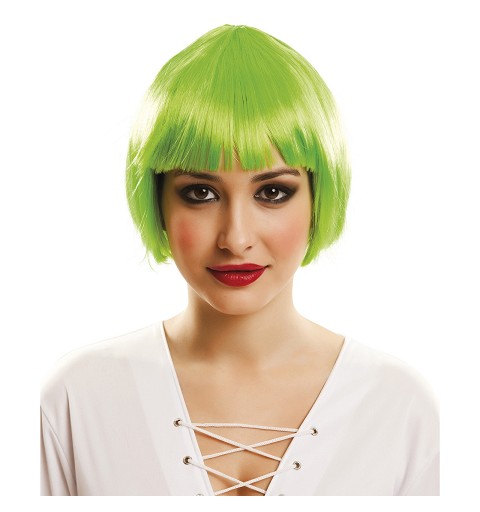 Peluca de Pelo Corto Verde...