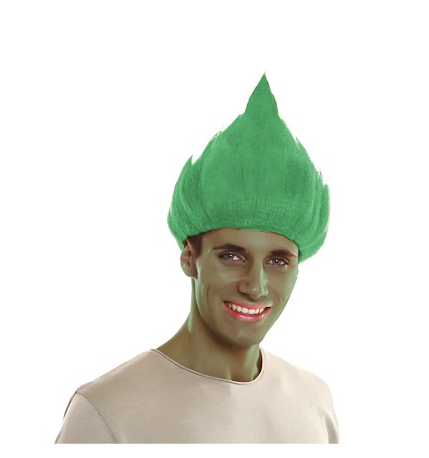 Peluca Troll Verde