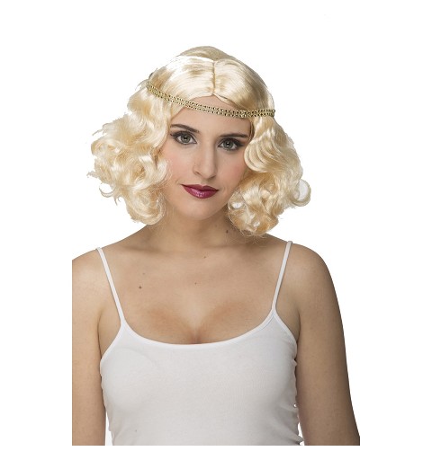 Peluca de Charleston Rubia