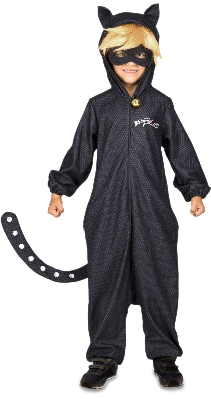 En respuesta a la Universal guión Disfraz de Cat Noir Pijama para Infantil