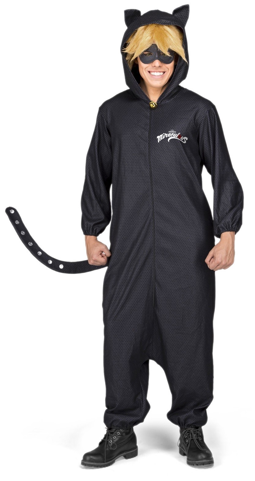 infierno Gobernar Exclusivo Disfraz de Cat Noir Pijama Adulto