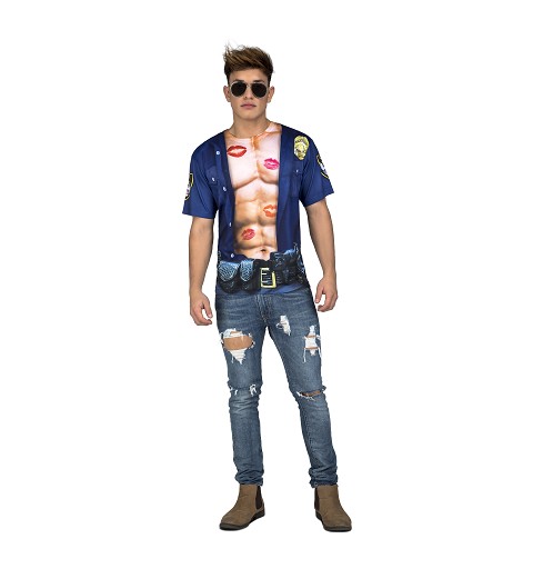 Camiseta Policia Musculoso...