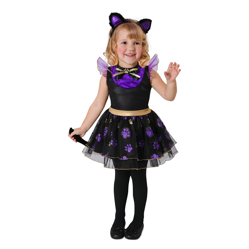 Disfraz Gatita Violeta Niña Disfraz Gatita Violeta Niña