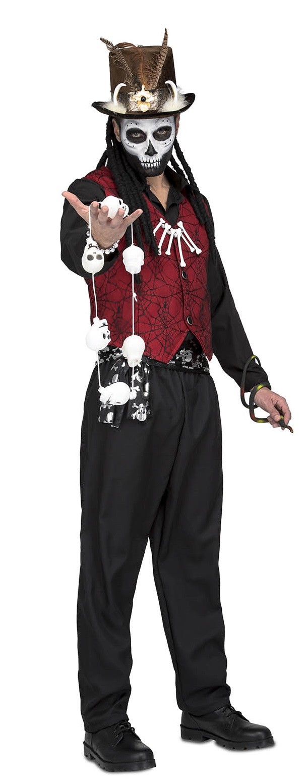 Sombrero Catrina Hombre Disfraz Muñeco Vudú De Trapo Hombre Adulto Disfraz  Fetido Addams, image size:609x1545