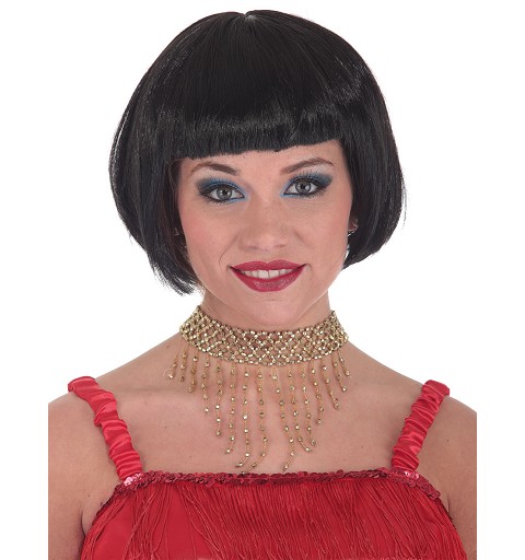 Peluca Cabaret Negro