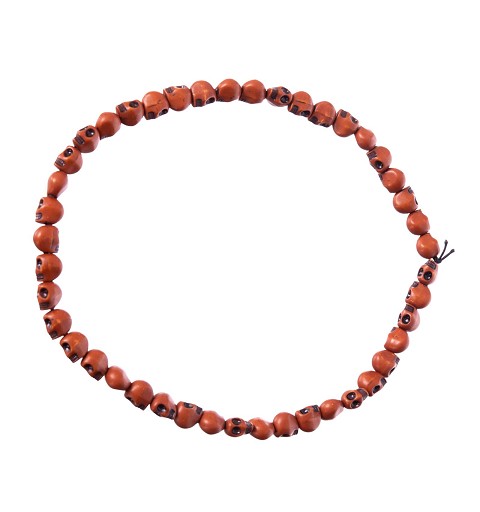 Collar de  Calaveras Marrón