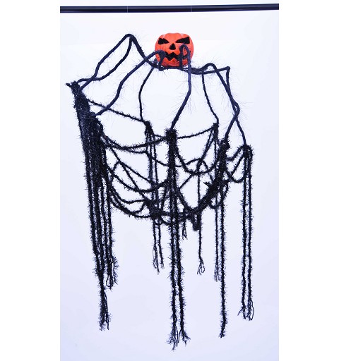 Telaraña con Calabaza 90 cm