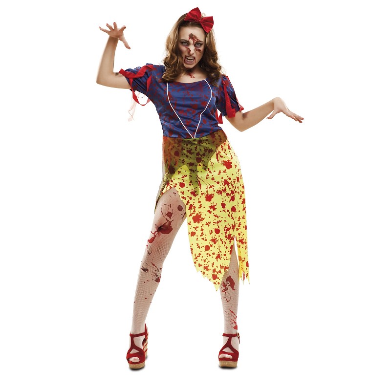 Forzado alquiler réplica Disfraz Blancanieves Zombie Mujer