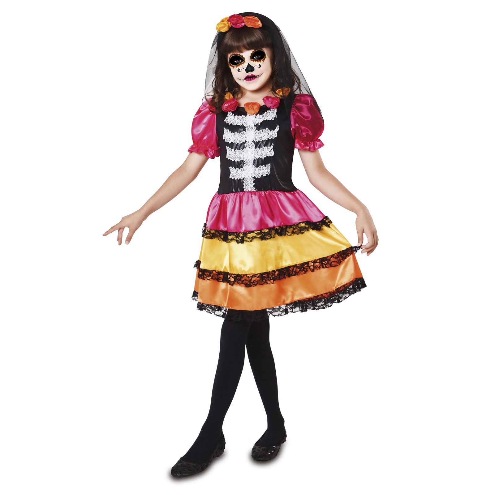 Disfraz Catrina Esqueleto Niña