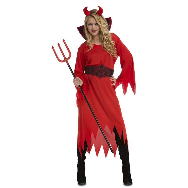 Disfraz Diablesa Vestido Rojo Mujer