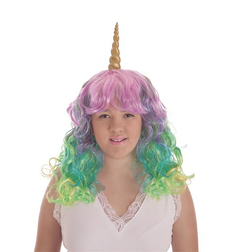 Peluca Unicornio Arco Iris