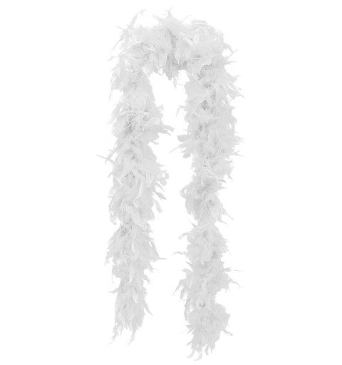 Boa Marabú  Blanca de 180 cm