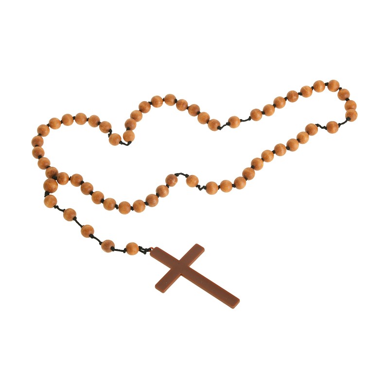 claro Floración probable Rosario Grande para Disfraz Religioso de Monja o Cura - MiDisfraz