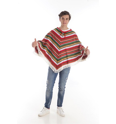 Disfraz de Mexicano Poncho...