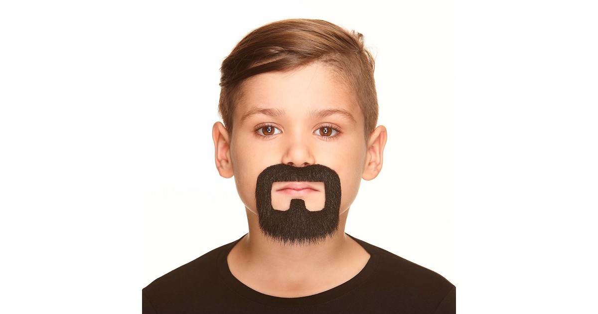 Bigote y Barba Negra para Niños Bigote y Barba Negra para Niños
