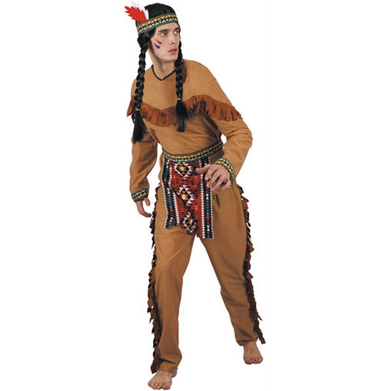 Húmedo De confianza Pertenecer a Disfraz de Indio Comanche para Adulto
